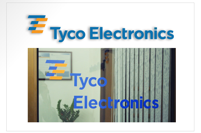 Tyco Glass Door Sticker